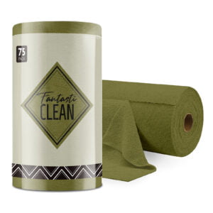 75 Pack Tear-Away Microfiber Roll(Olive Green)