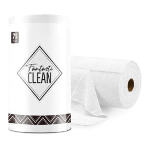 75 Pack Tear-Away Microfiber Roll(White)