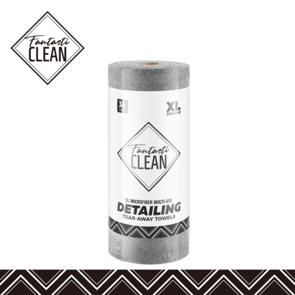 36 Pack Tear-Away Microfiber Roll（Grey）